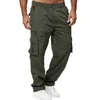 Pantaloni da uomo Tuta moda Spiaggia Gamba dritta Fitness Casual Streetwear Cargo Harem 2023 Nastri Pantaloni Harajuku