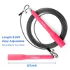 Jump Ropes AUPCON Speed Rope Adjustable Skipping 360degree Swivel Metal Ball Bearing Cable Fitness Exercise Sport 231214