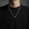 Pendant Necklaces Kpop Safety Blade Razor Pendant Necklace for Women Long Chain Collar Hiphop Jewelry for Men Boys Geometric Dangling Party GiftL231215