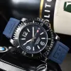 Breit Men Watch Japan Super Designer Luxury Quartz выносливость хронограф 44 -мм детские резиновые мужские часы Hardex стеклянные наручные часы BR2 AA