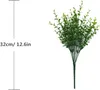 Decorative Flowers 4pcs Artificial Shrubs Bushes Green Plants Wedding Indoor Outdoor Home Garden Verandah Kitchen Office Table Centerpieces