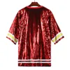 Urban Sexy Dresse Tunic Tops Red Kansas City Sequin Shirt Dress 231215