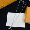 With BOX Luxurys Designers Necklace fashion men's charm jewelry luxurys necklaces clavicle chain gift for girlfriend boyfrien2519