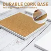 Blanco absorberende sublimatie keramische achtbaan met kurk achterstanden mat kussen thermische warmteoverdracht diy beeldbeker onderzetters voor huis decoreren drink zweet 4.23 s