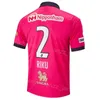 Man Cerezo Osaka 9 Pereira Soccer Jersey 2023 24 Drużyna klubowa J1 League 38 Kitano 25 Okuno 19 Tameda 7 Uejo 8 Kagawa 11 Zestawy koszulki piłkarskiej Croux Black Pink White