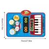 Claviers Piano Piano électronique tambour jouets Montessori jouets musique couverture cadeaux clavier Musical tapis de jeu éducation précoce pour enfants enfant 231214