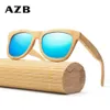 Vintage Wood Bamboo Sunglasses Mens Women Polarized Glasses Handmade With Case UV400 Retro Shades Design Eyewear294o