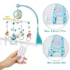 Mobiles Baby Mobile Grzechotki zabawki 012 miesięcy dla urodzenia łóżeczko bóle maluch maluch karuzelowa COTS Kids Musical Toy Prezent Y231215