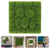 Decorative Flowers Foam Board Artificial Plants Indoor Greenery Backdrop Plastic Fake Moss Wall Decor