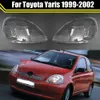 Auto Scheinwerfer Schatten für Toyota Yaris 1999 2000 2001 2002 Transparent Scheinwerfer Glas Kopf Lampe Fall Shell Lampenschirm Objektiv abdeckung