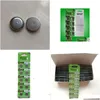 Batteries 500Pcs Per Lot Lr1130 Ag10 Button Cell For Watches Lights Toys 10Pcs/Card Drop Delivery Electronics Charger Dhwxh