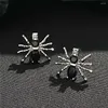 Brincos de parafuso prisioneiro brilhantes mini aranha para mulheres meninas estilo punk animal zircão orelha studs jóias acessórios festa presente coisas legais 2023