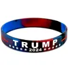 Trump 2024 Silicone Bracelet 2024 President election campaign Wristband Party Favor Wrist Strap band