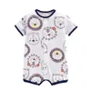 Pagliaccetti 2023 Neonati maschi Pagliaccetti Estate Neonata Vestiti Bambini Abbigliamento manica corta 100% cotone Pagliaccetti neonato Tute infantili 0-24ML231114