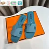 Designer Luxury Flat Sandals Multi Color Slipper Classic Patterns and Colors Shoal Leisure inomhus Komplett uppsättning tillbehör bilder