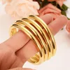 4 stycken montera hela mode Dubai Glaze Bangle smycken Fina guld GF Dubai Armband Africa Arab Items337y