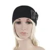 10 -stcs 2023 Vintage Bowknot Women Geknakte hoofdband handgemaakte Winter Warm Rhinestone Hairband Kerstaccessoires