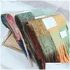 Scarves Designer Scarf Brand Cashmere Winter Blanket Women Type Colour Chequered Tassel Imitated Aimeishop Drop Delivery Fashion Acces Dhdhq