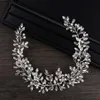 Tiaras AiliBride Pearl Crystal Headband Wedding Hair Vine Tiara Headband Bridal Headpiece Bride Hair Jewelry Wedding Hair Accessor253C