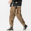 Men's Pants Winter Japanese Men's Waistband Corduroy Harem Pants Casual Jogging Sweatpants Hip-hop Street Male Large Size M-5XL 231214