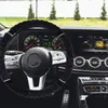 Steering Wheel Covers Cover Plush Warm Car Nonslip Winter Accessories For Truck SUV ( Black )