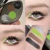 Eye Shadow Girlcult Chameleon Dreamland Eyeshadow Palette Mirror Lip Glaze Eyeliner Glue Pen Flowing Firefly Causing Grass Green 231215
