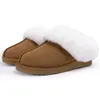 Slippers Shevalues Plush Fur Home Women Winter Fluffy Faux Collar House Furry Memory Foam Slides Indoor Outdoor 231215