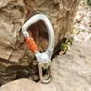 カラビナーズ4PCS Mousqueton Swivel Carabiner Clip 360°回転可能なスピナーカラビナースモールワイヤーゲート回転ハンモッククリップフッククライミング231215