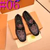 40Style Handmade Mens Wedding Oxford Chaussures Black Khaki Généralités en cuir Brogue Designer Robe Slip on Business Foral for Men Size 38-45