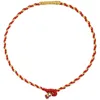 Charm Bracelets xiaojin Xihand Woven Gold Thread Red Rope Diamond Knot Hand Super Color Protection Birthday Gift 231215