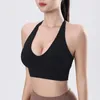 Reggiseni Yoga Reggiseno sportivo Intimo Antiurto Sexy Spandex Assorbimento del sudore Palestra Elastico Donna Top Abbigliamento sportivo 231215