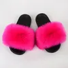 Slipper Children Slides Faux Fox Fur Slippers Kids Fluffy Raccoon Sandals Fashion Furry Home Flat Flip Flops Baby Girls Cute Plush Shoes 231216