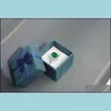 Ring Emerald Ring 925Element Diamond Gemstone Rings for Women Wedding Engageme Drop Livrot