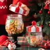 Vorratsflaschen Keksdose Kunststoff Süßigkeiten Snack Schokolade Lebensmittelbehälter 800 ml Keksdose für Zuhause Jahr Weihnachten