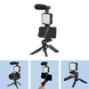 Holders Telefon DSLR Camera Vlog TripoD Selfie Vlogging Kit Telefonhållare Remote Control med Microphone LED Light For Phone Live YouTube