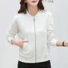 Jaquetas femininas primavera outono em torno do pescoço sólido zíper bolso lanterna manga longa cardigan casacos soltos senhora do escritório moda casual topos