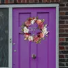 Fleurs décoratives Rose Artificielle Mariage À La Maison 40cm Couronne De Printemps Porte D'entrée Couronnes De Pivoine Pour El Jardin Salon Ferme Bureau