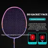 Badmintonrackets 1PCS Lichtste 10U Full Carbon Fiber Badmintonrackets Bespannen Hoge Spanning 35LBS G5 13kg Professioneel Trainingsracket Met Zakken 231216