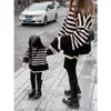 Familjmatchande kläder Mother Kids Sweater Autumn Winter Women's Clothes Parent-Child Matchande Knit Topps Mamma Baby Girs Sticked Jumper Pullover 231215