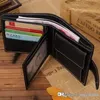 Fashion Short Wallet Men Genuine Leather Purse Hasp Classic Mens Wallets o18 Designer Purses High-quality for Male241S