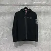 Dongguan Direct Sales TB Mens Tidig Autumn Cardigan American Sports Three Bar Trendy Brand Hooded Zippered Jacket