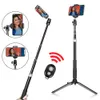 Zubehör Selfie Stick Flexibles Selfie-Stativ Stativ für Telefon 1/4 Schraubenkopf mit Bluetooth-Fernbedienungshalter für Telefon