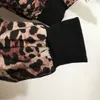 marka damska kurtka designerska odzież do damskiej jesiennej płaszcza moda lampart do druku odwracalny dress