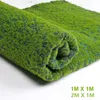 1m x 1m 2m x 1m tapete de grama verde artificial gramado tapetes falso sod casa jardim musgo para casa piso decoração casamento 1029286x