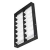 メガネディスプレイケース16ペアサングラス用の折りたたみ式の蓋付きの収納ボックスボックスブラックホワイト214n