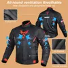 Men's Jackets Motocentric Summer Motorcycle Protective Jacket Men Breathable Mesh Biker Jacket Waterproof Motorcycle Reflective Clothing 231216