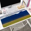 Mouse pads descansos de pulso natureza paisagem mouse pad gamer grande novo personalizado pôr do sol brilho mousepad xxl teclado borracha natural macio escritório portátil mouse pad j231215