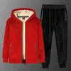 Mens Tracksuits Sets Brand Jacket Pant Warm Fur Winter Sweatshirt Cashmere Tracksuit Fleece Thick Hooded Casual Suits 231216
