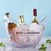 Tabletop Wine Racks Transparent Ice Cube Storage Bucket Beer Win Bar Container Champagne Can Chiller 231216