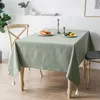 Table Cloth Cotton And Linen Tablecloth Waterproof And Anti-Scalding High-End Small Fresh Rectangular Coffee Table Tablecloth Table Mat 231216